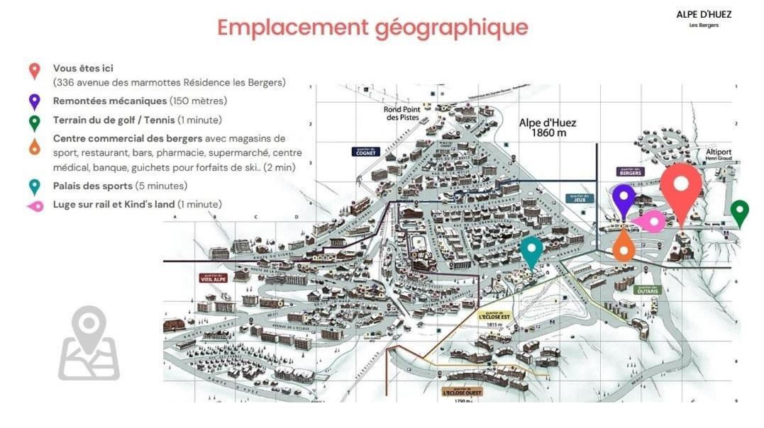 *Nouveau* Pied Des Pistes * Piscine Ext. Chauffee* Alpe d'Huez ภายนอก รูปภาพ